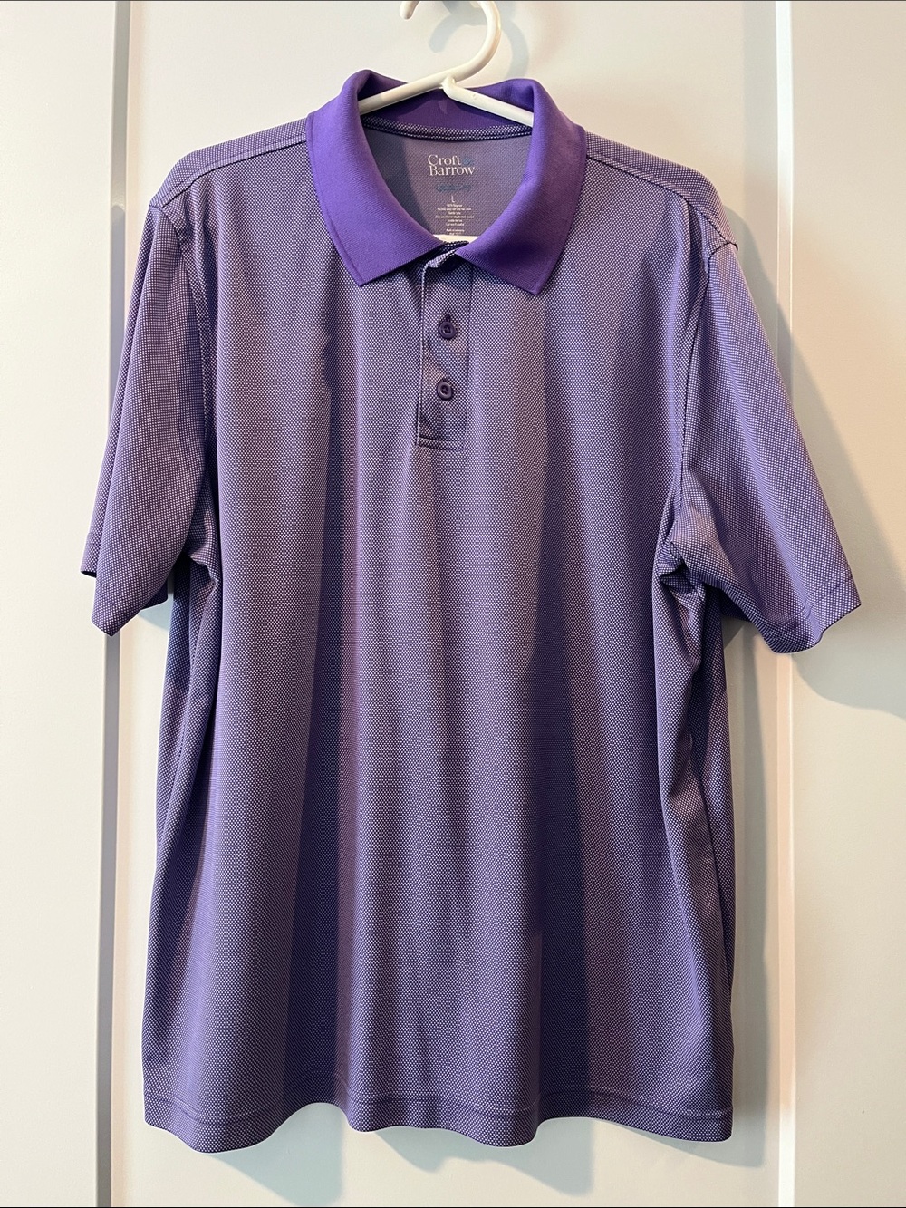 croft & barrow Lavender Purple Polo Shirt